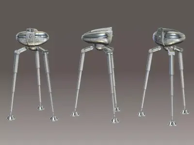 The Tripods silver ball 3D print model