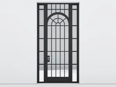 Aluminium door 330 3D model