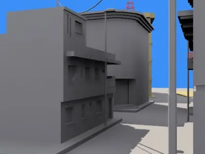 Small town 1 Free 3D model