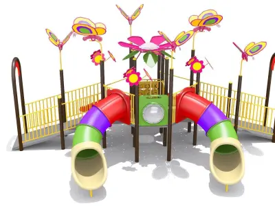 Flora Butterfly Playground 3D model