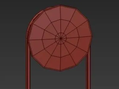 Untitled bookmark with dot in middle 3D model