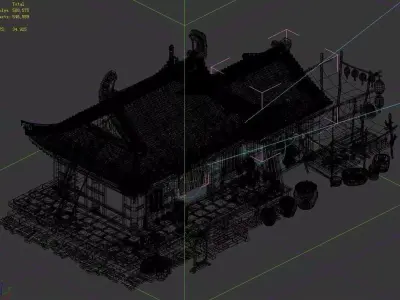 Peach Blossom Island - Retail Store 23 3D model