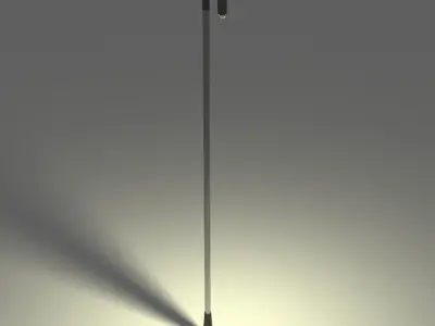 Street Furniture - Outdoor Lighting - Street Lamp VIII Low-poly 3D model