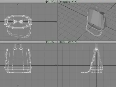 Handbag - Type 5 3D model