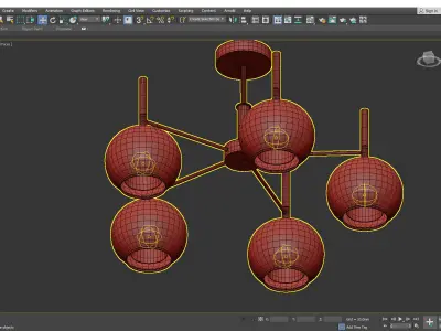 KIFER chandelier Low-poly 3D model
