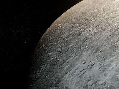 Photorealistic Mercury 8k Textures 3D Model Low-poly 3D model