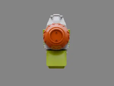 Water Gun one hand 08 3D model