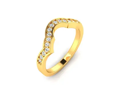 Women Ring  Render 3dm STL OBJ FBX Details 3D print model 201