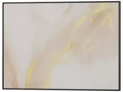 Set of 3 Abstract Paintings in Frames 3D model 11