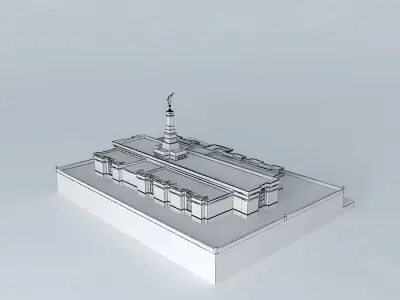 LDS Temple Melbourne Australia Templo Mormon. Free 3D model