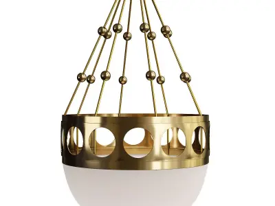 Jugendstil Ceiling Pendant Low-poly 3D model