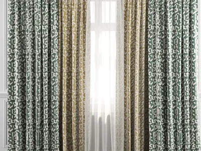 Curtain Set 40 3D model