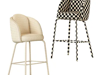 Barstool Ditre Italia Lucia 3D model