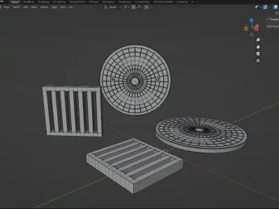 MANHOLE COVER 3D model