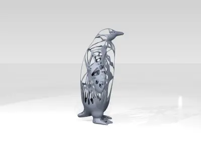 Penguin Dust Voronoi 3D model