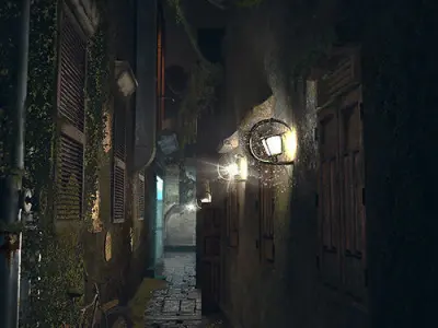 Vintage street 3D model