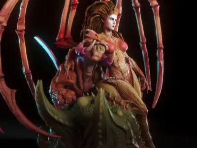 Queen of Blades from Starcraft 3D print model