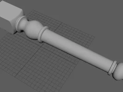 leg High quality 3d models for processing on a cnc machine 3D model purchase