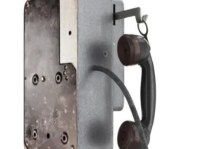 Payphone AMT-47 v2 3D model