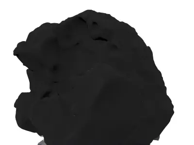 Rough Meteorite Fragment 3D Model Low-poly 3D model