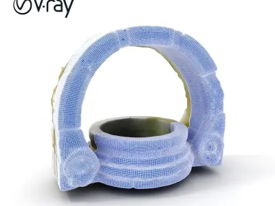 Ancient Well Structure Model Pack Low-poly 3D model