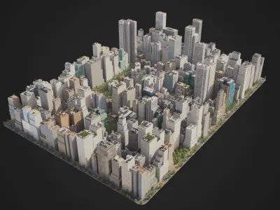 City R1 MAYA Low-poly 3D model