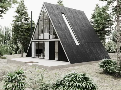 Triangle House by FGM 3D model