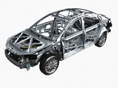  Hybrid Electric Car Frame with Chassis 