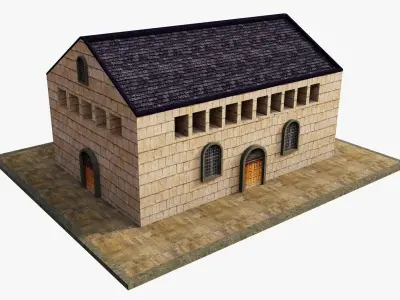 Ancient Pier Building 3D model