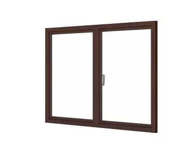 Wooden Window 04 3D model