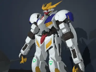 gundam barbatos 3D model
