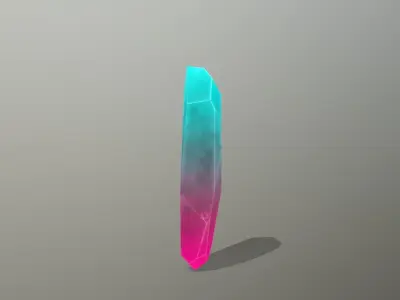 Crystal Set pencil Low-poly 3D model purchase