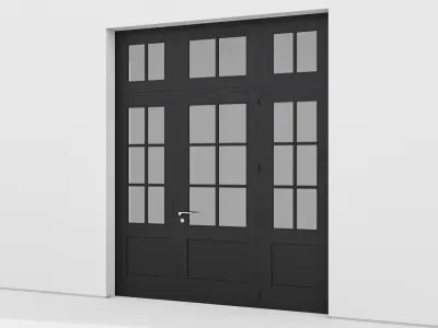 Aluminium door 160 3D model