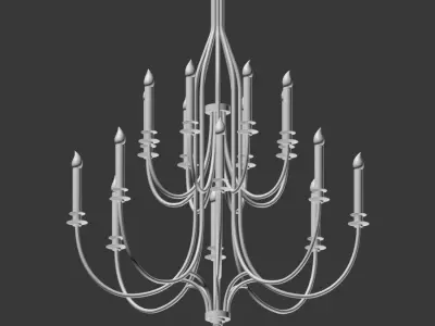 Hammerton Chateau Chandelier 3D model