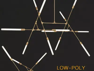 Dawn Chandelier Treniq 3d model Low-poly 3D model