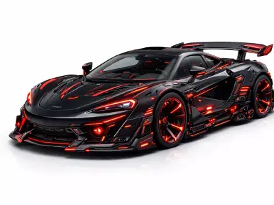 Vehiculo futurista deportivo modelo 3d 3D model