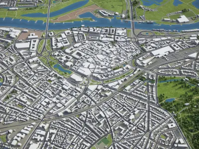 Arnhem  Low-poly 3D model