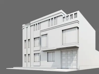 Modern House ID032 3D model