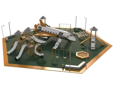 Children playground 3D model