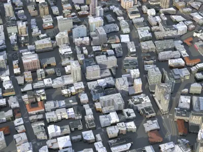 City 80 Low-poly 3D model