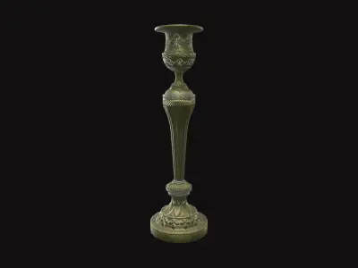 Medieval Torch V10 Low-poly 3D model