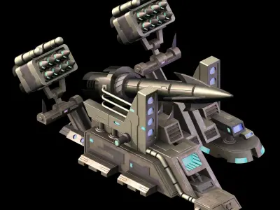 Missile Launcher - Roadblock 08 3D model