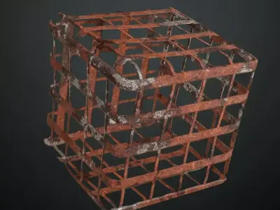 Rusted Metal Walkway PBR Seamless Texture