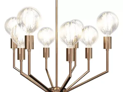 ERCULE 8 LIGHT CHANDELIER Low-poly 3D model