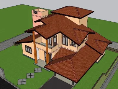 South Asian House P3 3D model