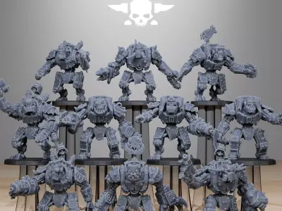 Orkaz Bots Infantry 3D print model