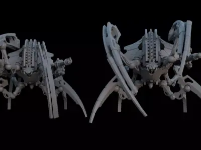Cyber Lord Space Zombies Heavy Spider Construct 3D print model