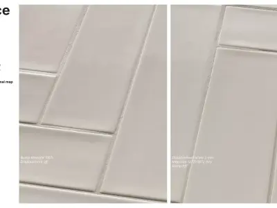 Subway Tile in Herringbone  Layout Texture