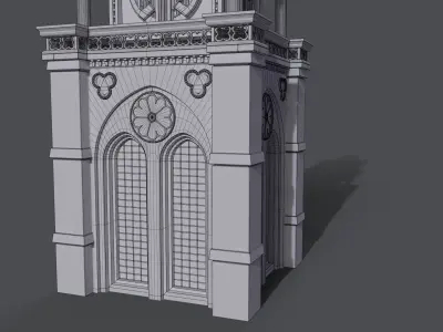 Gothic Tower A 3D model