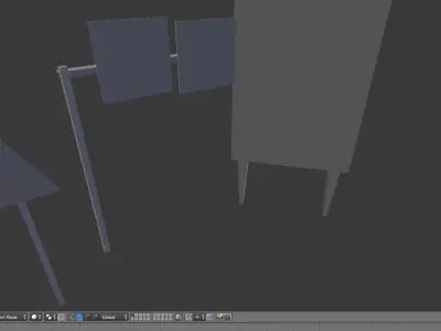 Road Signal Free low-poly 3D model